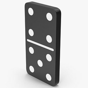 Domino 4x5 Black 3D model
