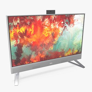 Dell Inspiron with Artistic Abstract Wallpaper 3D model