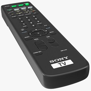 sony rm-y167 ir tv remote 3D model