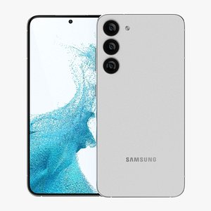 3D Samsung Galaxy S23 Plus White model