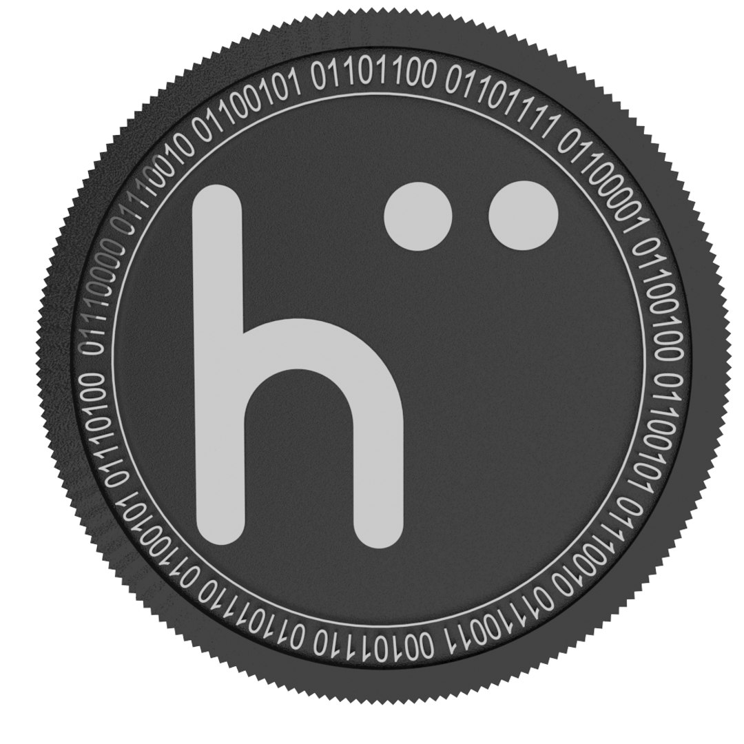 Hubii Network Black Coin Model - TurboSquid 1497625