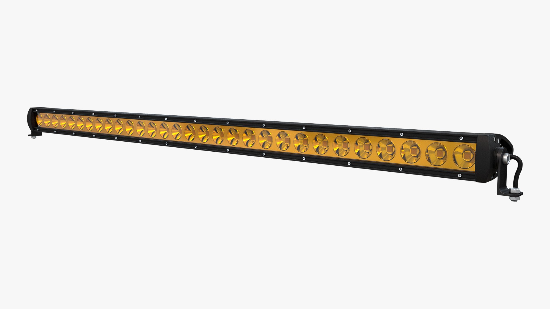 Large Amber LED Light Bar V2 model - TurboSquid 2147224