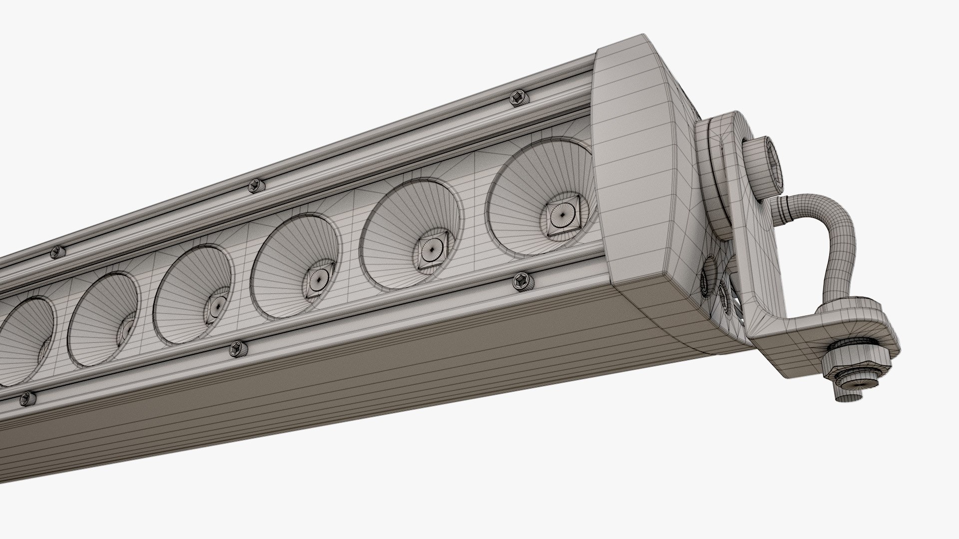 Large Amber LED Light Bar V2 Model - TurboSquid 2147224