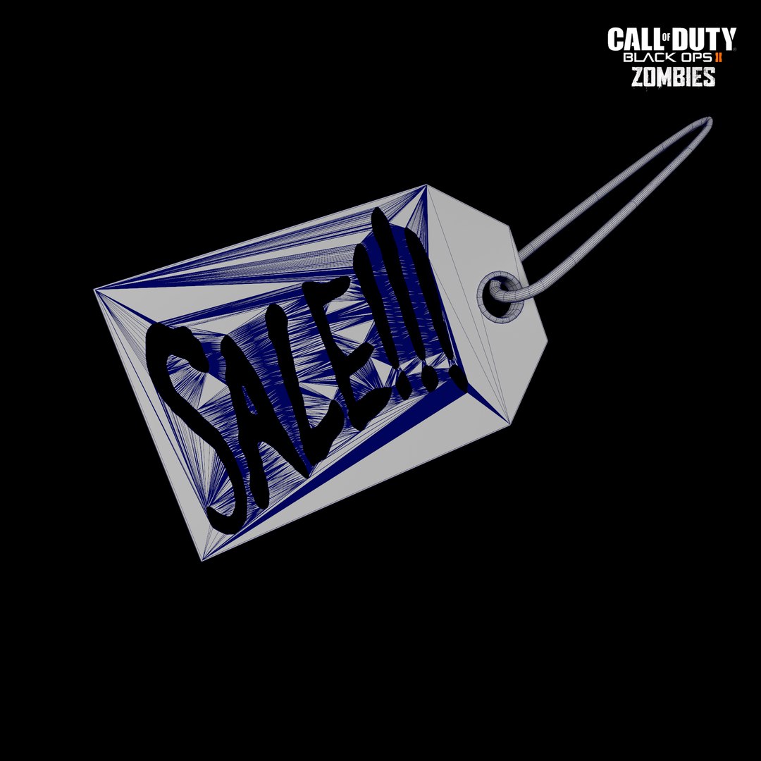 3D Call Of Duty Black Ops II Zombies Fire Sale Power-Up - TurboSquid ...