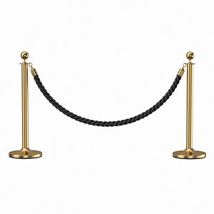 Golden Stanchion Black 3D