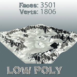 maps mountain 3d model
