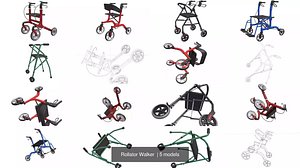 Rollator Walker collection 3D model