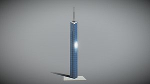 3D model Fukuoka Tower