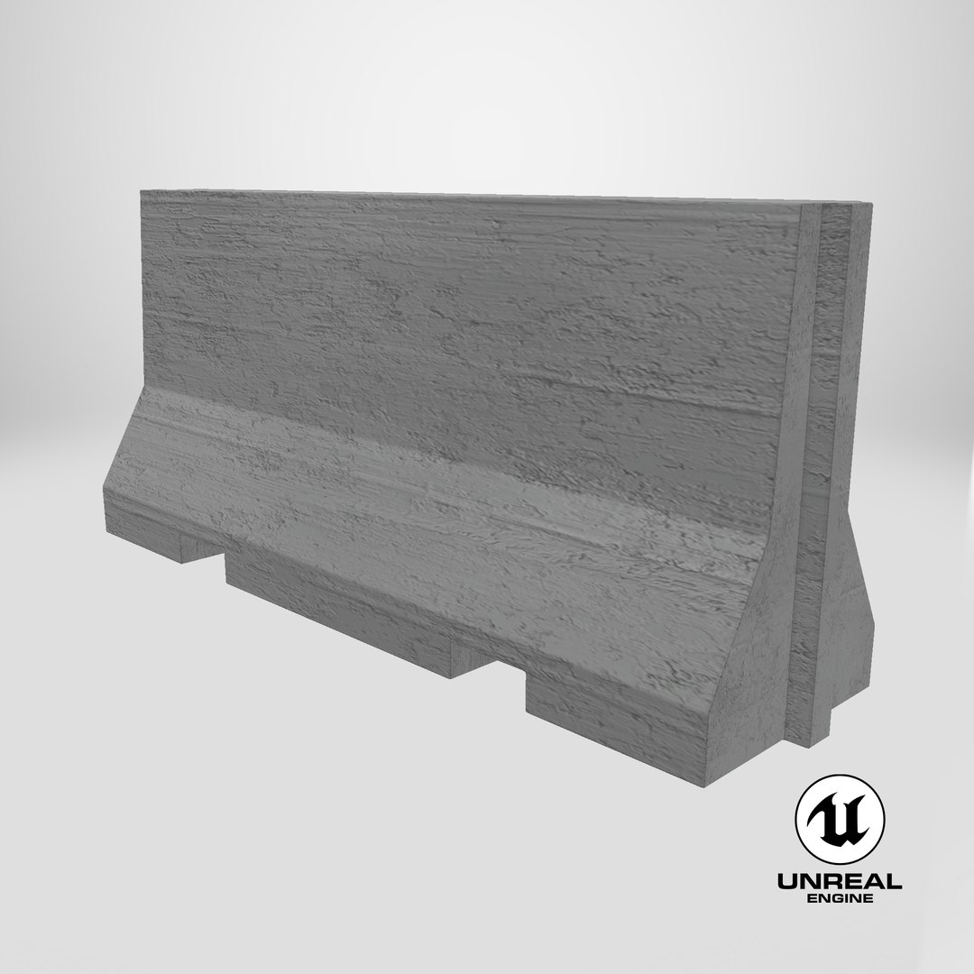 Concrete barrier 4 3D model https://p.turbosquid.com/ts-thumb/Qx/3GoCfd/TX/stemcell_unreal_render/png/1715615896/1920x1080/fit_q87/4097907af169d31b3fade646780eb6dc63f6213d/stemcell_unreal_render.jpg