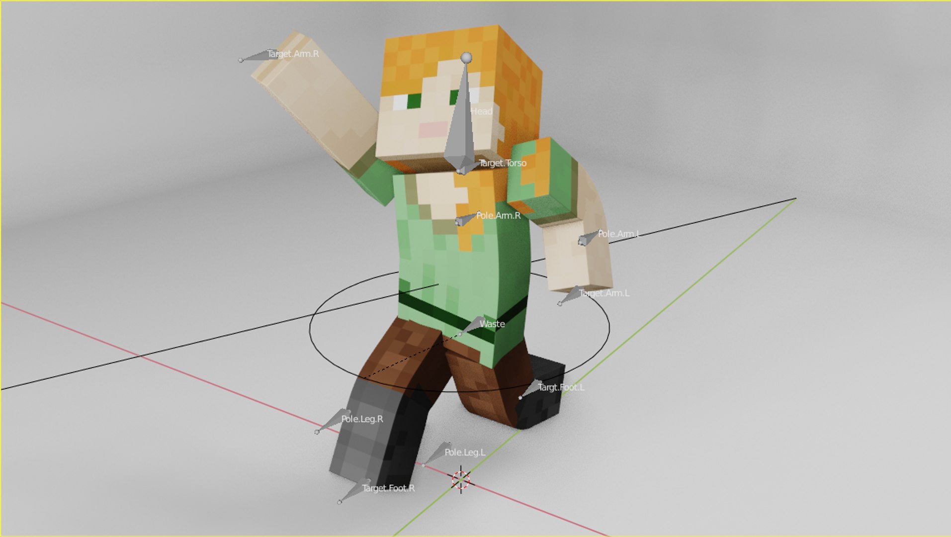 3D Minecraft Alex - TurboSquid 1464547