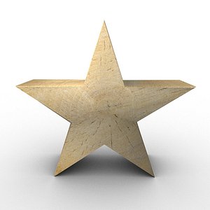 wooden star made of oak