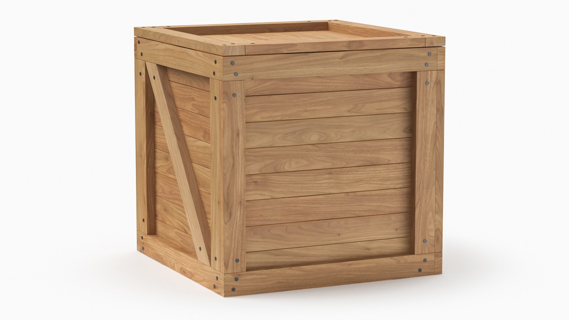 Wooden Box 01 Model - TurboSquid 2162756