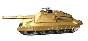 3d m1a1 tank model