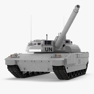 3d tank amx-56 leclerc united nations model