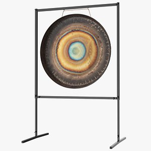 3D Symphonic Gong 28 inch Square Stand model