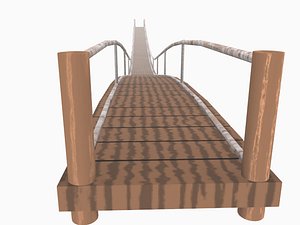 hanging bridge 3d 3ds