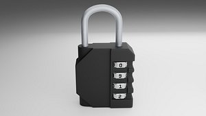 3D model 3 Sets of Padlocks