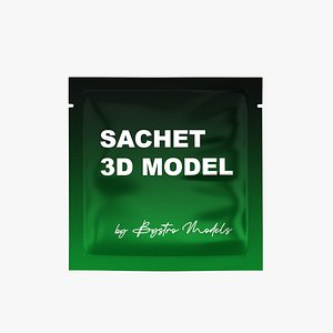 Sachet Packaging Cosmetic Sample Mockup