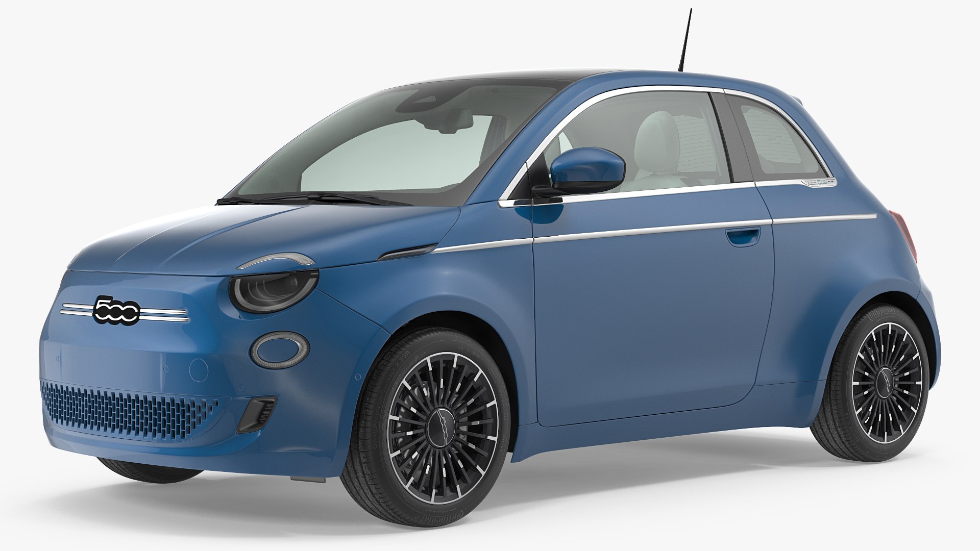 Fiat 500 La Prima EV Rigged 3D model preview
