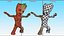 Pose de baile del personaje Pequeño Groot