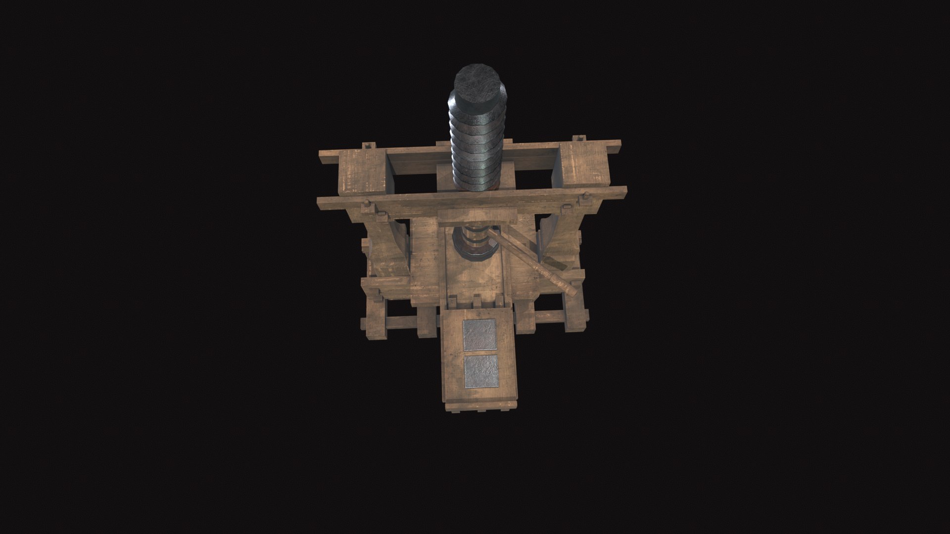 Medieval Press Machine 3D Model - TurboSquid 2320501
