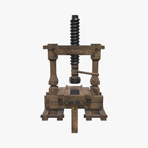 Medieval Press Machine 3D model