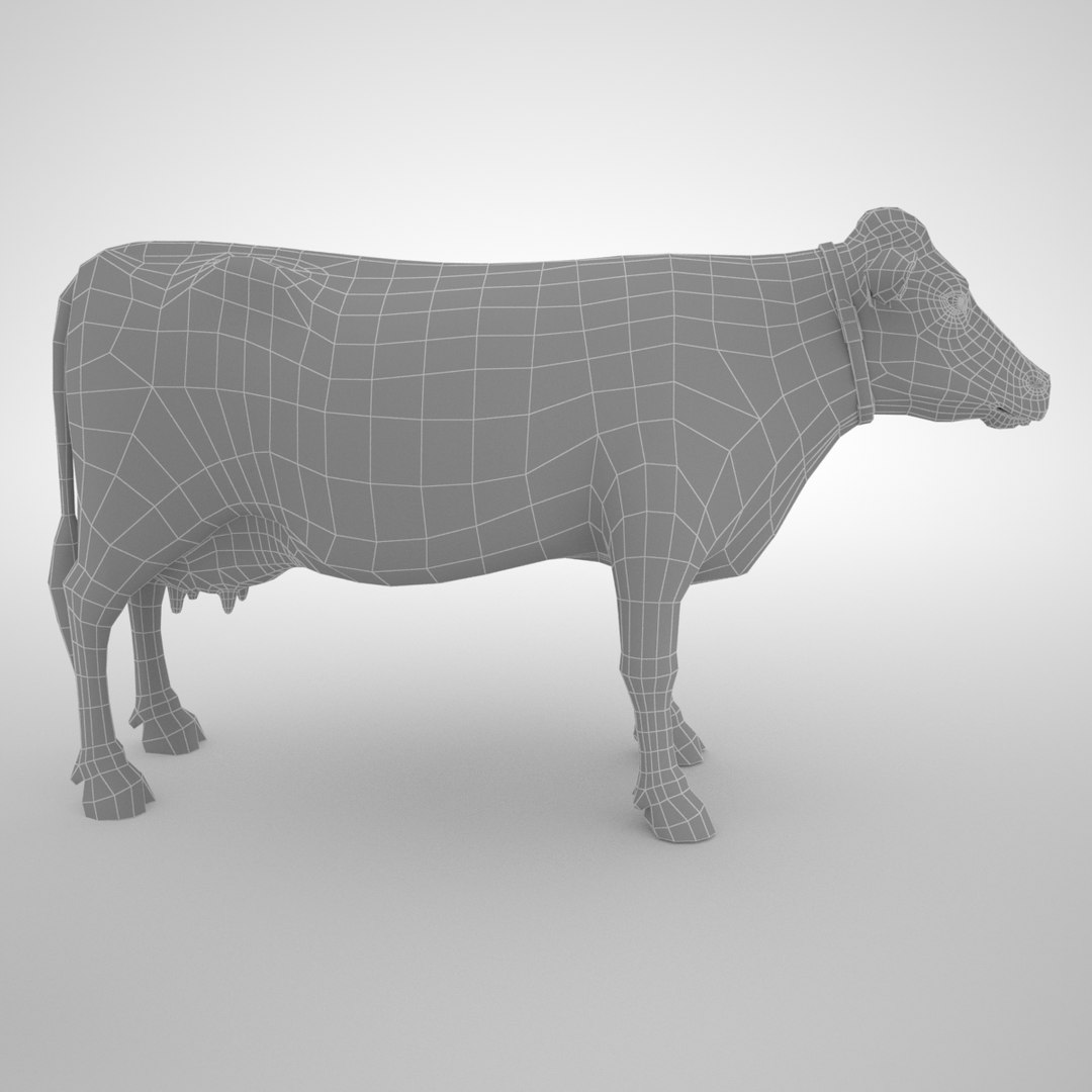 Shorthorn Cow 3D Model - TurboSquid 1268421
