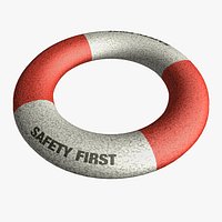 Game Ready Polystyrene lifebuoy