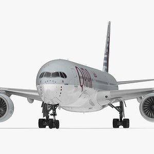Airbus A350-1000 Qatar Rigged