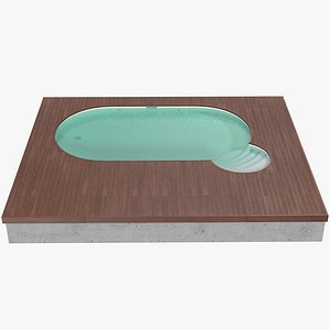 3D outdoor swimming pool