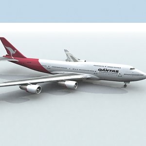 3d 747-400 qantas
