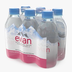 Evian Mineral Water 330ml 6 Bottle Pack