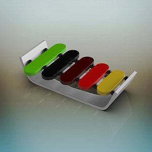 3D model xylophone