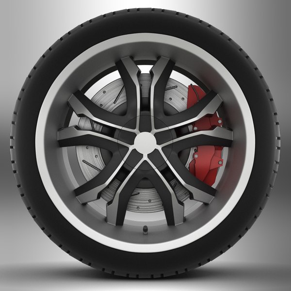 3d model of wheel rim