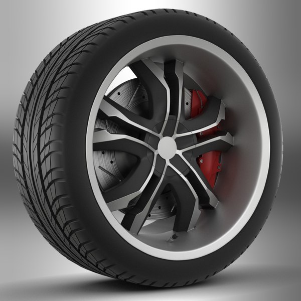 3d model of wheel rim