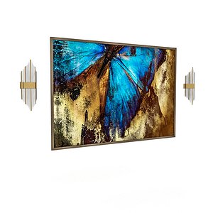 3d painting and sconce 3D model