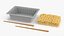 Instant Noodles in White Plastic Bowl with Chopsticks
