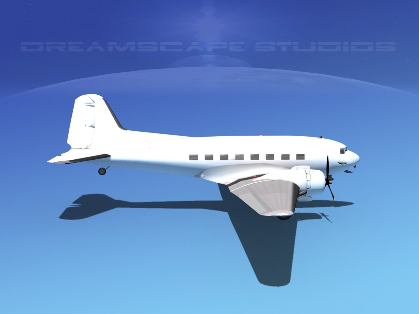 Dc-3 Douglas 3d Dxf