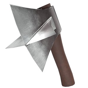 Axe with two blades 3D model