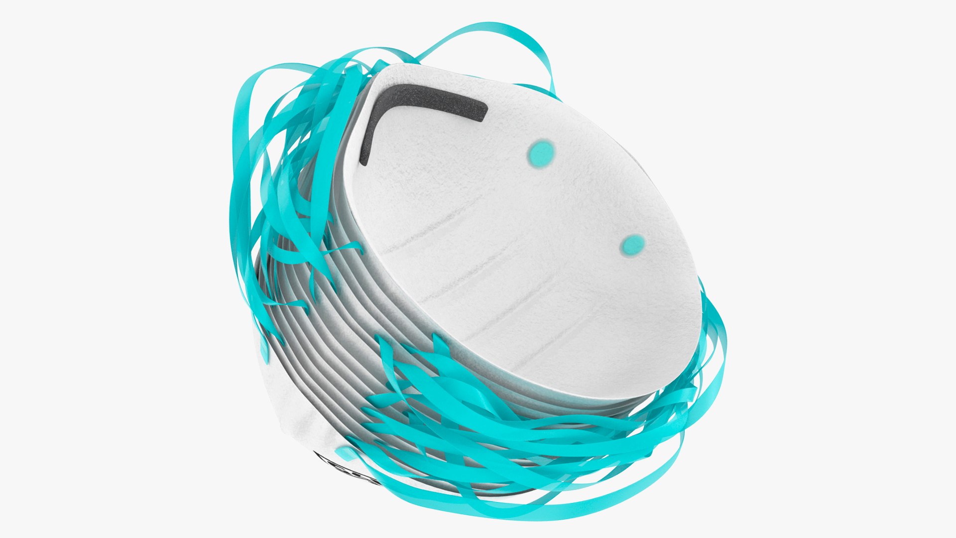 Particulate Respirator N95 Class Stack 3D model preview