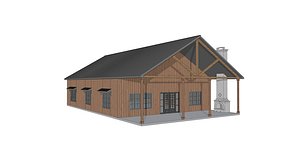 3D Barndominium-037 model