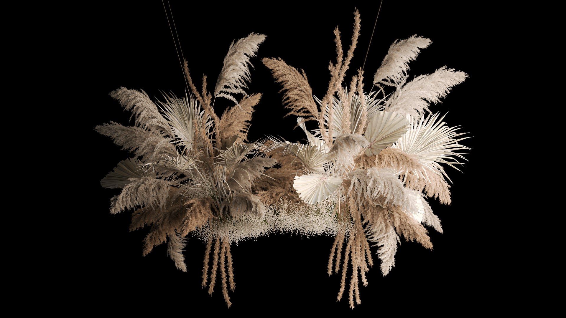 3D Model Hanging Bouquet Of Dry Reeds For Decoration 257 - TurboSquid ...