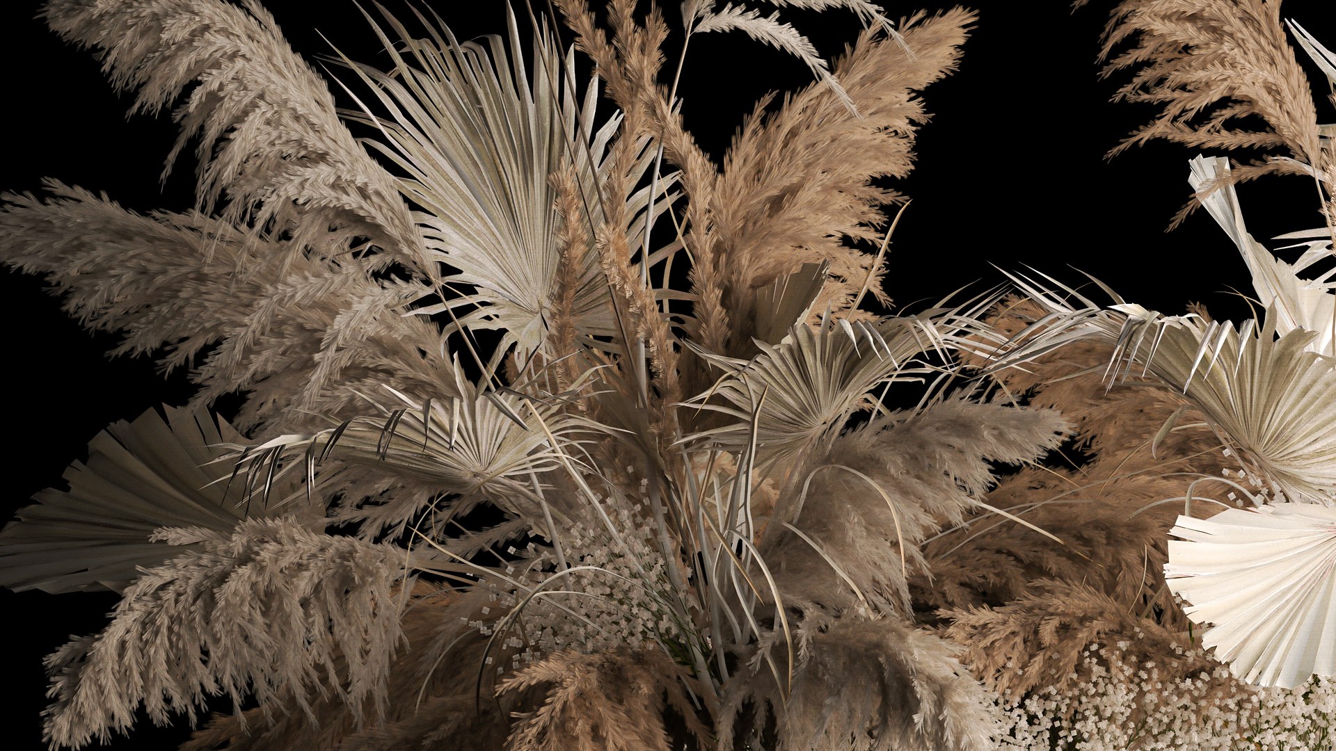 3D Model Hanging Bouquet Of Dry Reeds For Decoration 257 - TurboSquid ...
