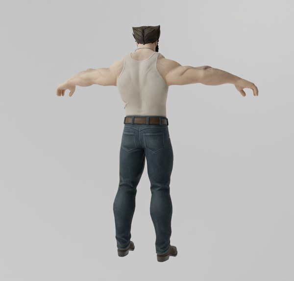 Logan Wolverine Lowpoly Rigged 3D model - TurboSquid 2033683