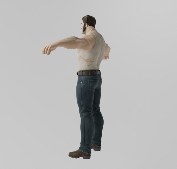 Logan Wolverine Lowpoly Rigged 3D model - TurboSquid 2033683
