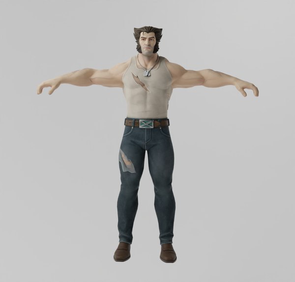 Logan Wolverine Lowpoly Rigged 3D model - TurboSquid 2033683