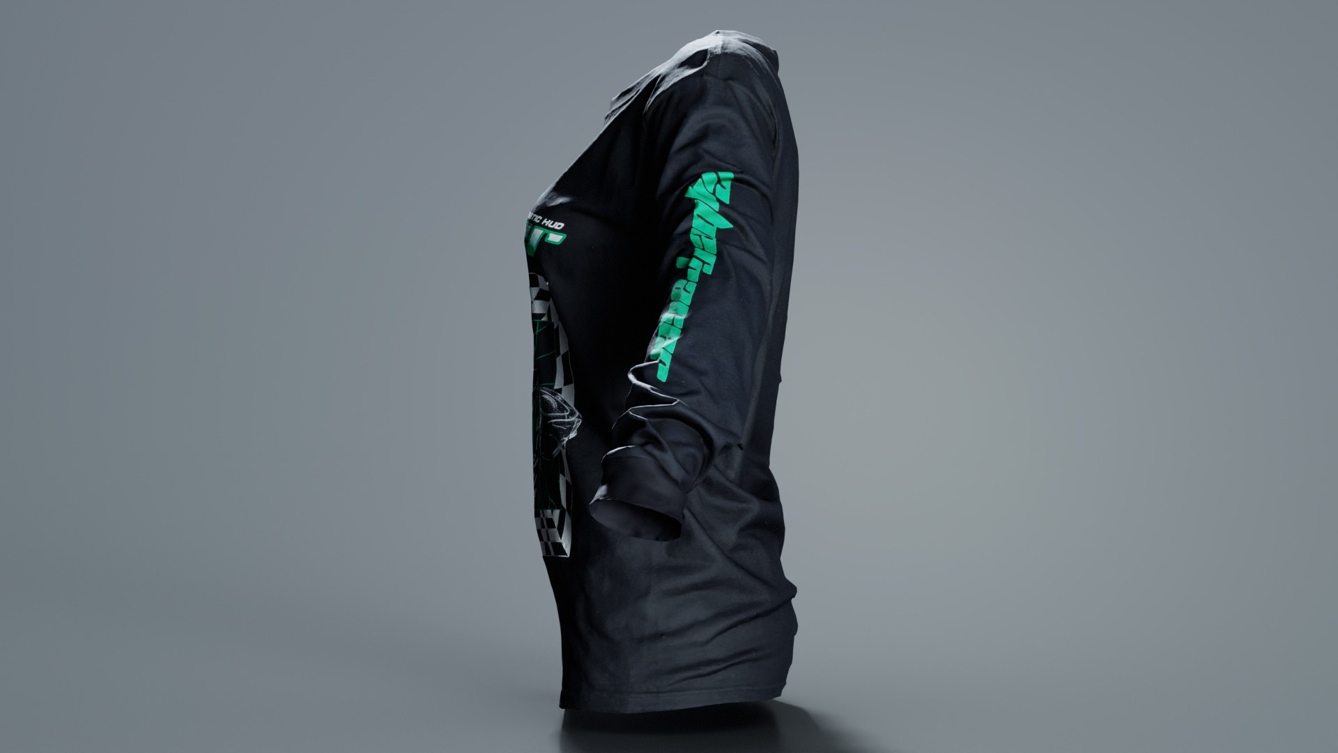 Futuristic Cyber Racer Tshirt Remastered 3D Model - TurboSquid 2361734