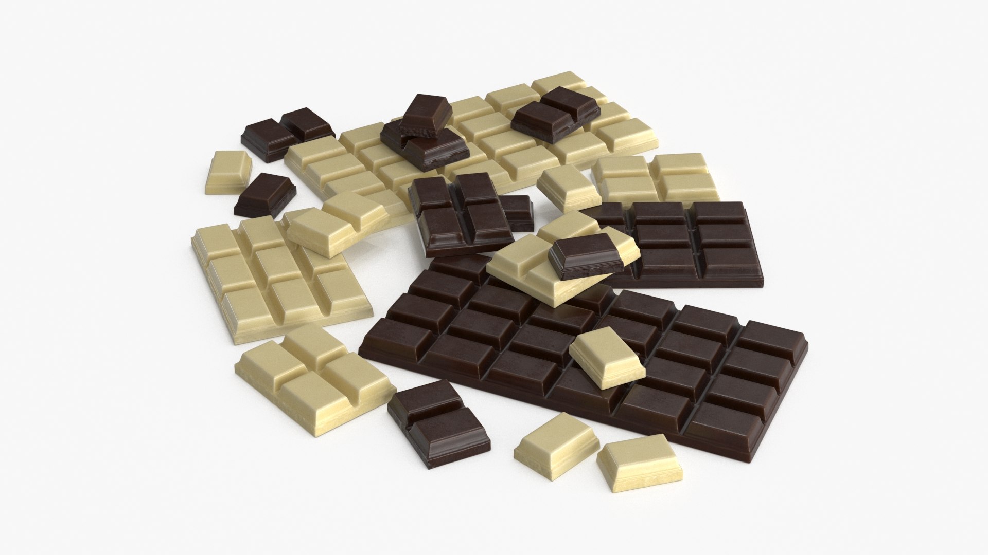 Dark and White Chocolate Set 3D model https://p.turbosquid.com/ts-thumb/Qx/wyAzTI/Gc/chocolate_0007/jpg/1691146476/1920x1080/fit_q87/2c469c252a11e090fb77c9da23d23c85b2422152/chocolate_0007.jpg