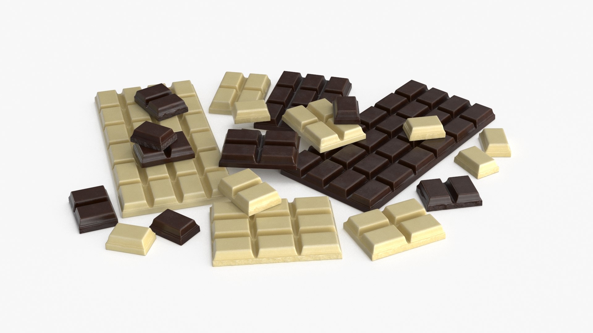 Dark and White Chocolate Set 3D model https://p.turbosquid.com/ts-thumb/Qx/wyAzTI/qx/chocolate_0012/jpg/1691146477/1920x1080/fit_q87/23616d5f211927b2a768928b57388b47fe6907e4/chocolate_0012.jpg
