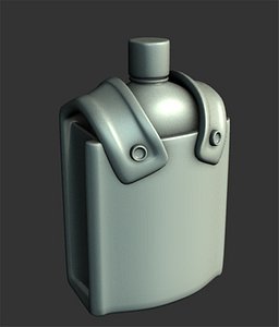 3d model old canteen